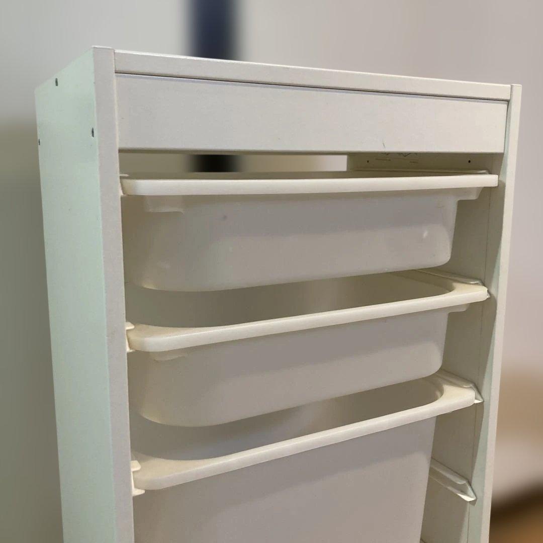 トロファスト IKEA おもちゃ入れ ホワイト 引き取り限定 - メルカリ