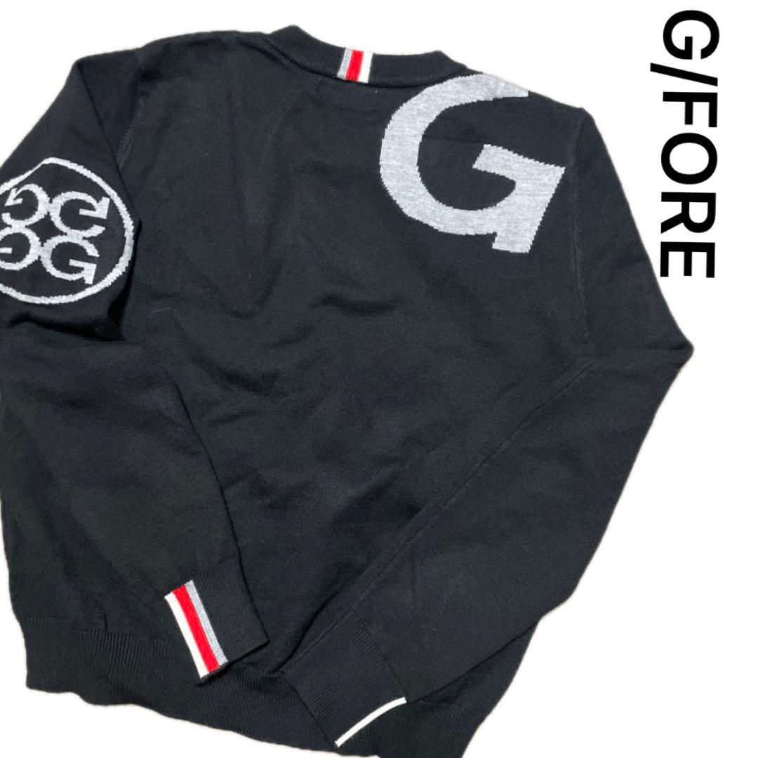 G/FORE ジーフォア 黒 Gロゴ セーター G/FORE（ジーフォア） 【超美品】ジーフォア セーター 黒 ロゴ白