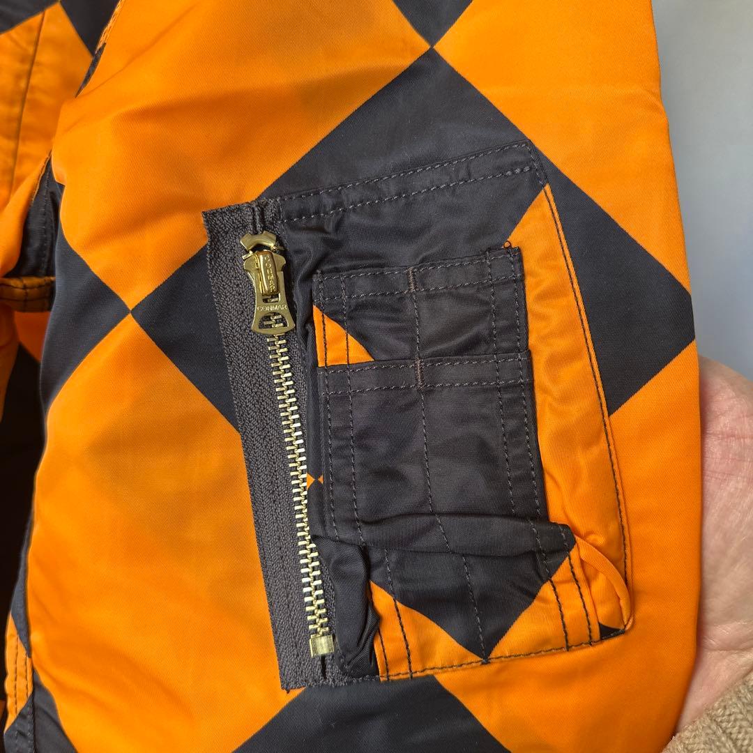 MサイズG-1 ラインクルーマンジャケット オレンジsimons - メルカリ