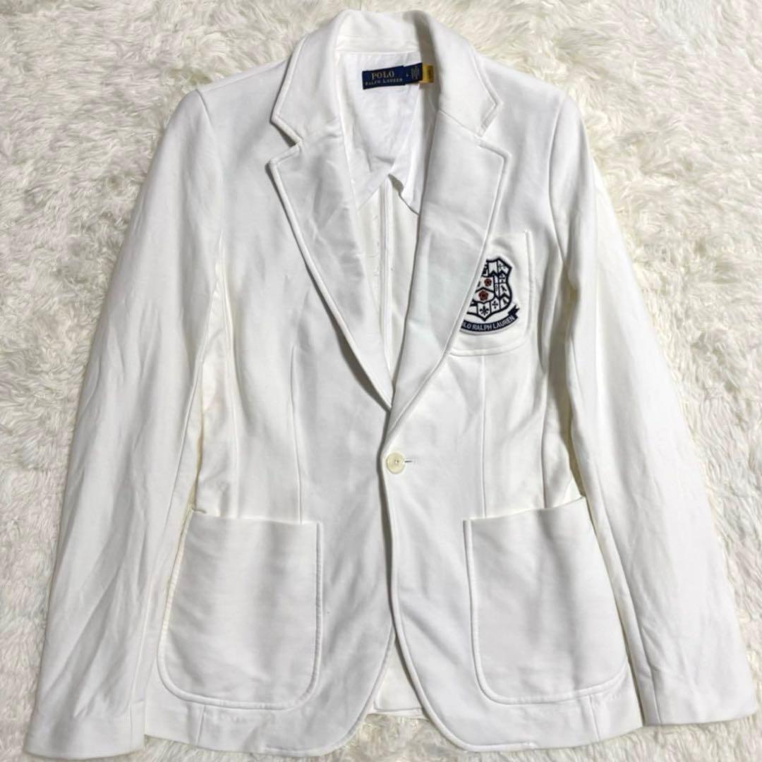 ポロラルフローレン ブレザー コットンストレッチ 洗える ワッペン