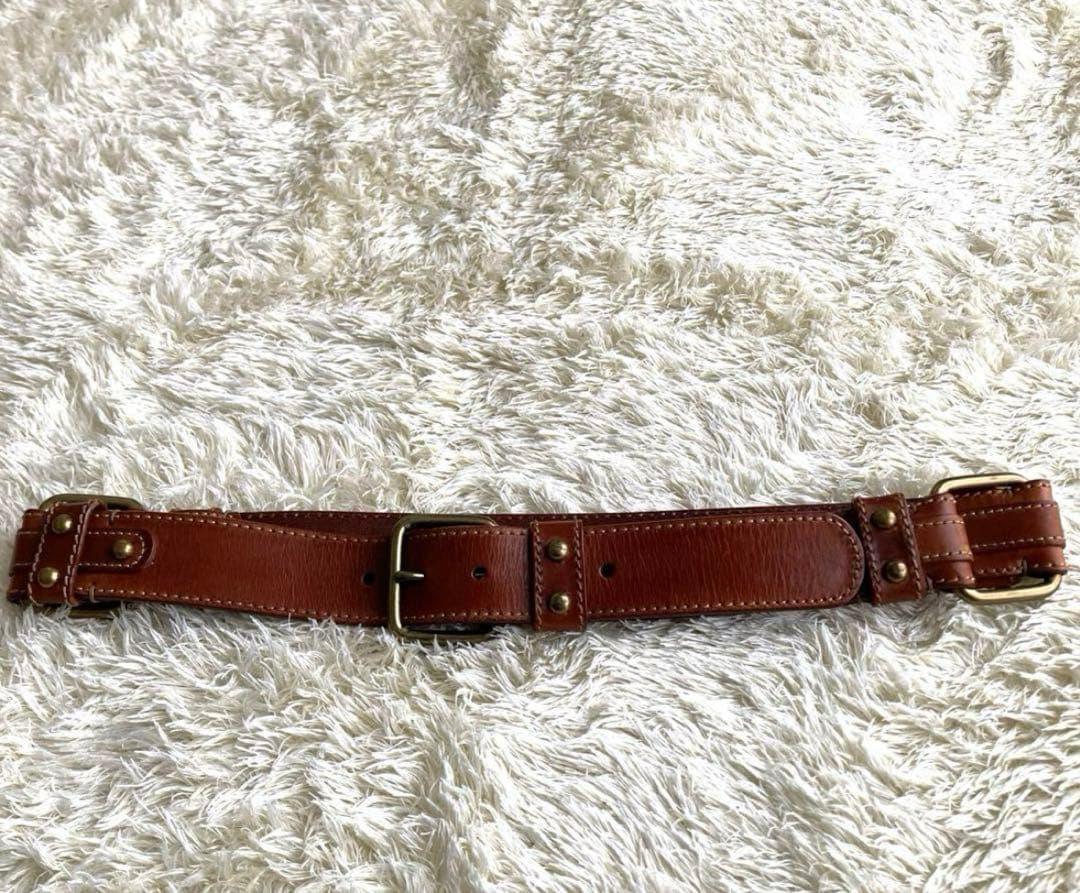 T*O様 【✨希少】ラルフローレン レザーベルト 飴色 真鍮 スタッズベルト