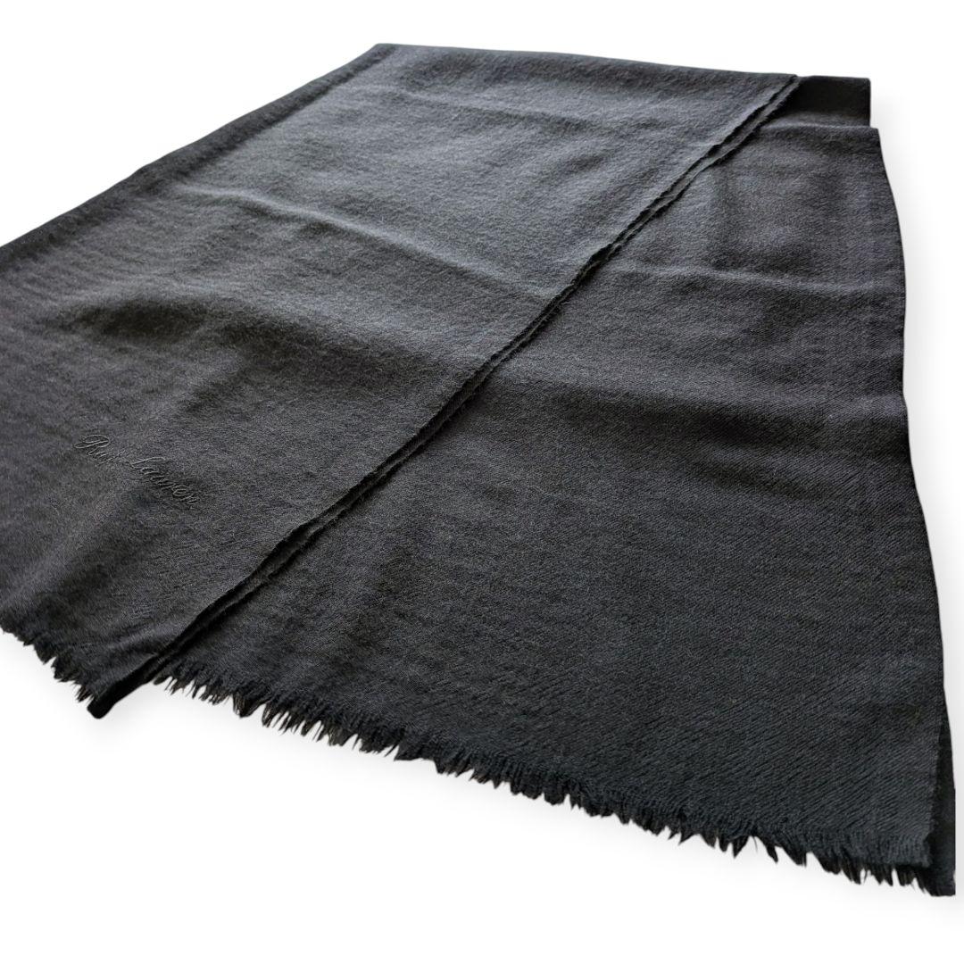 RALPH LAUREN PURPLE LABLE ブラックカシミヤストール