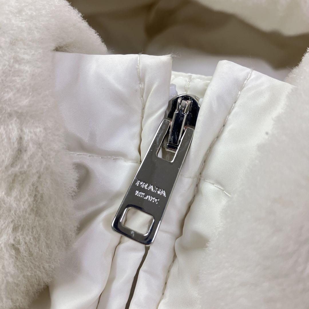 最近モデル】PRADAプラダ2022年モデル ムートンファーダウンコート 44