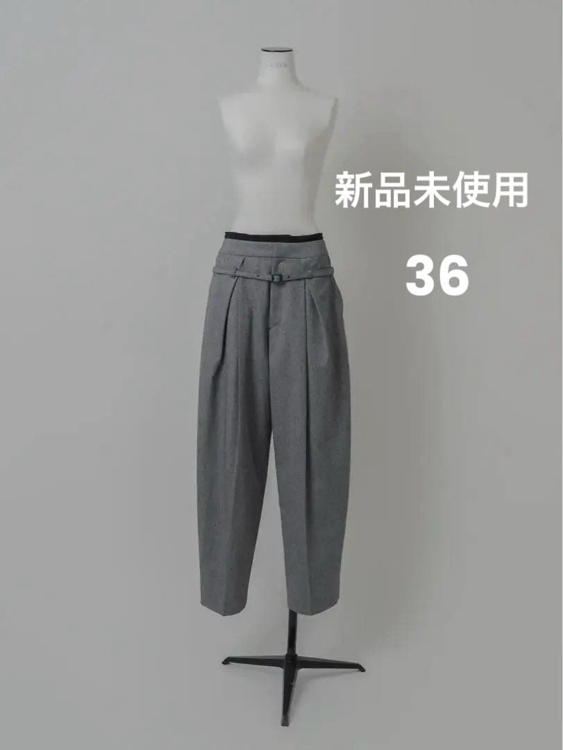 LOHEN バイカラーカットオフタックパンツ