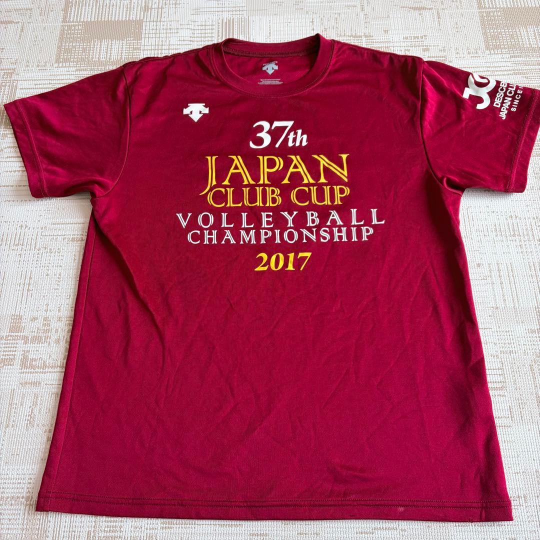 クラブカップ バレーボール Tシャツ S 全国 えんじ ボルドー - メルカリ