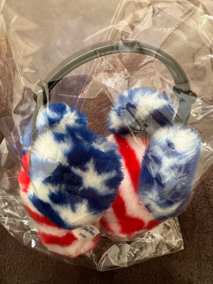 美品！ミッキーアメリカ国旗柄イヤーマフ - メルカリ