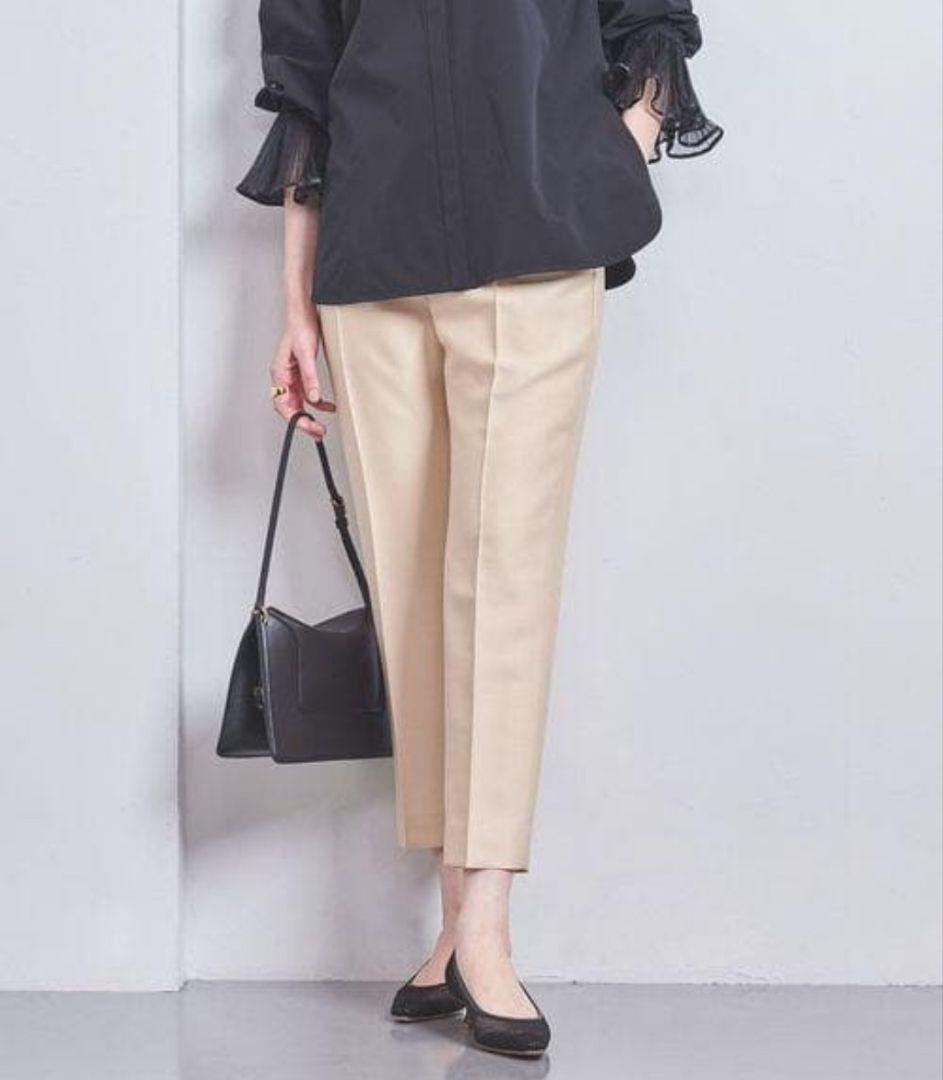 定価3.3万円 ユナイテッドアローズ シルク パンツ シルクライク イージーパンツ