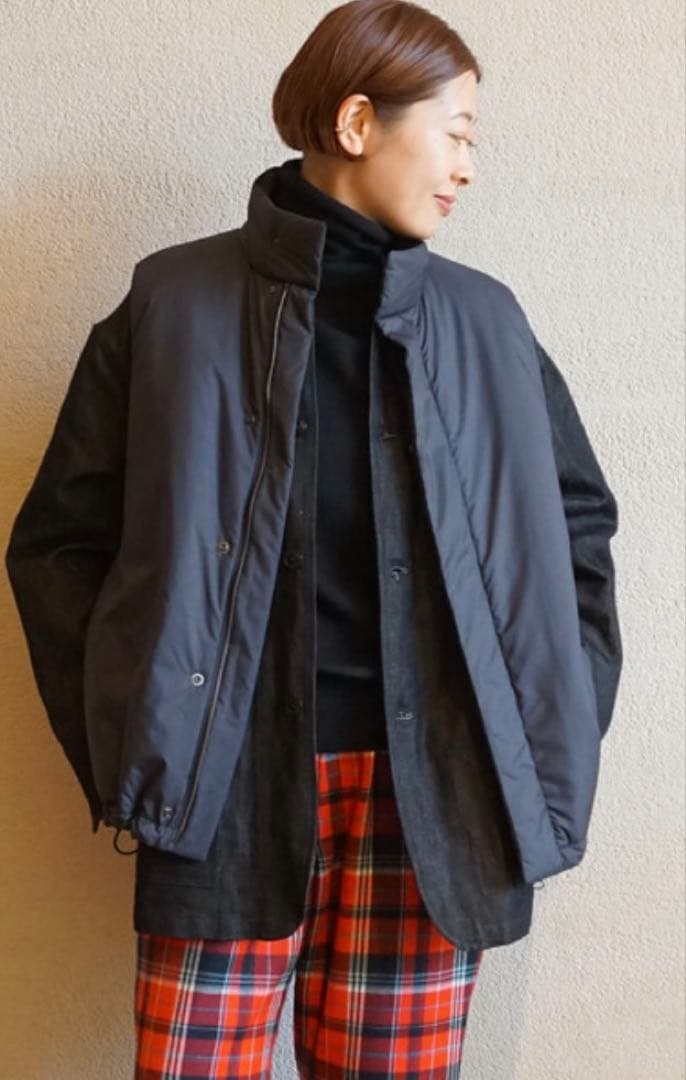 j.s.luxe マイクロタフタナカワタベスト 新品未使用タグ付き