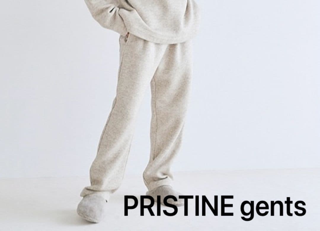 PRISTINE gents プリスティン ヤク裏毛パンツ オーガニックコットン