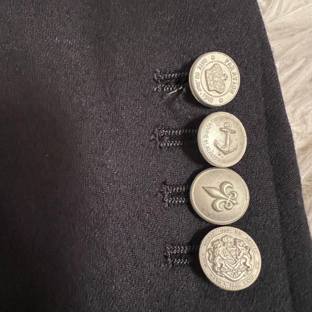 美品✨現行 P.S.FA ジャケット REDA ダブル 銀ボタン アンコン 紺系