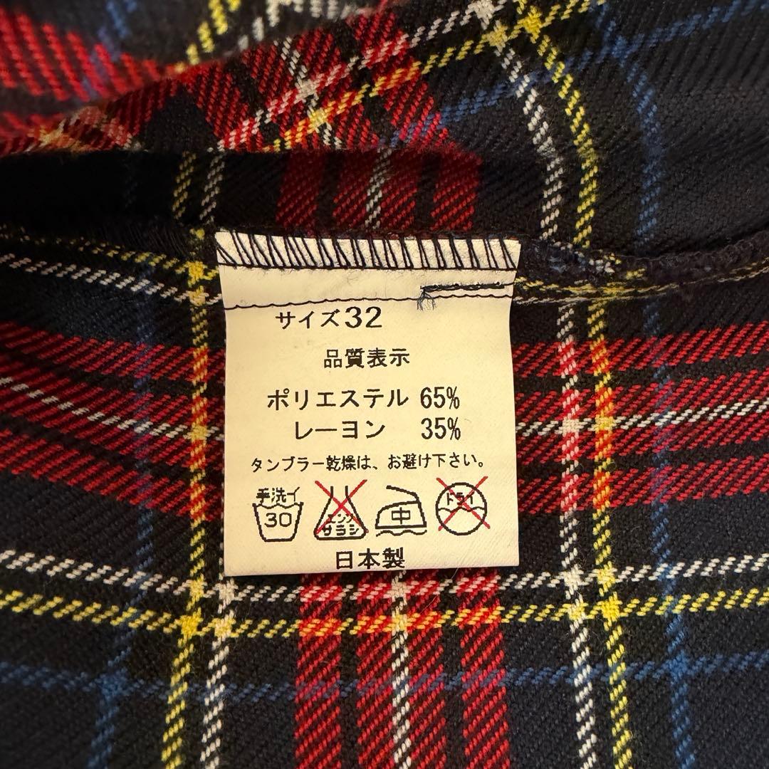 美品✨666 ボンテージパンツ タータンチェック ジップ パンク 日本製