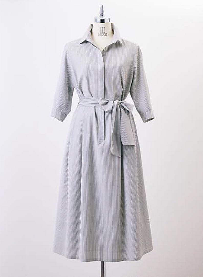 madameHcloset グレーシャツ ワンピースサイズ38 - メルカリ