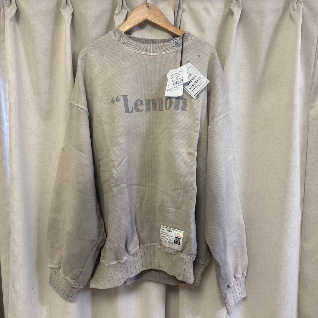 【新品】Mihara Yasuhiro スウェットシャツ　ベージュ MAISON MIHARA YASUHIRO（メゾン ミハラヤスヒロ） トレーナー