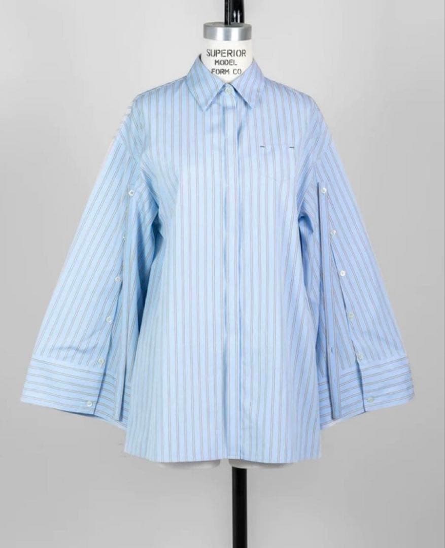deres】6way sleeve shirt stripe - メルカリ