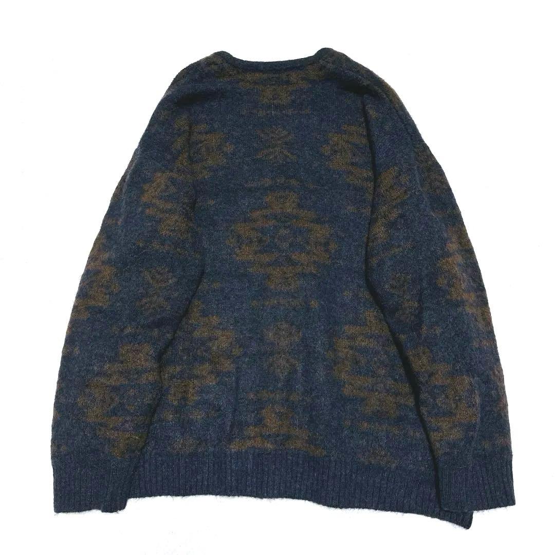 PENDLETON ジャカード Vネックカーディガン アルパカ混