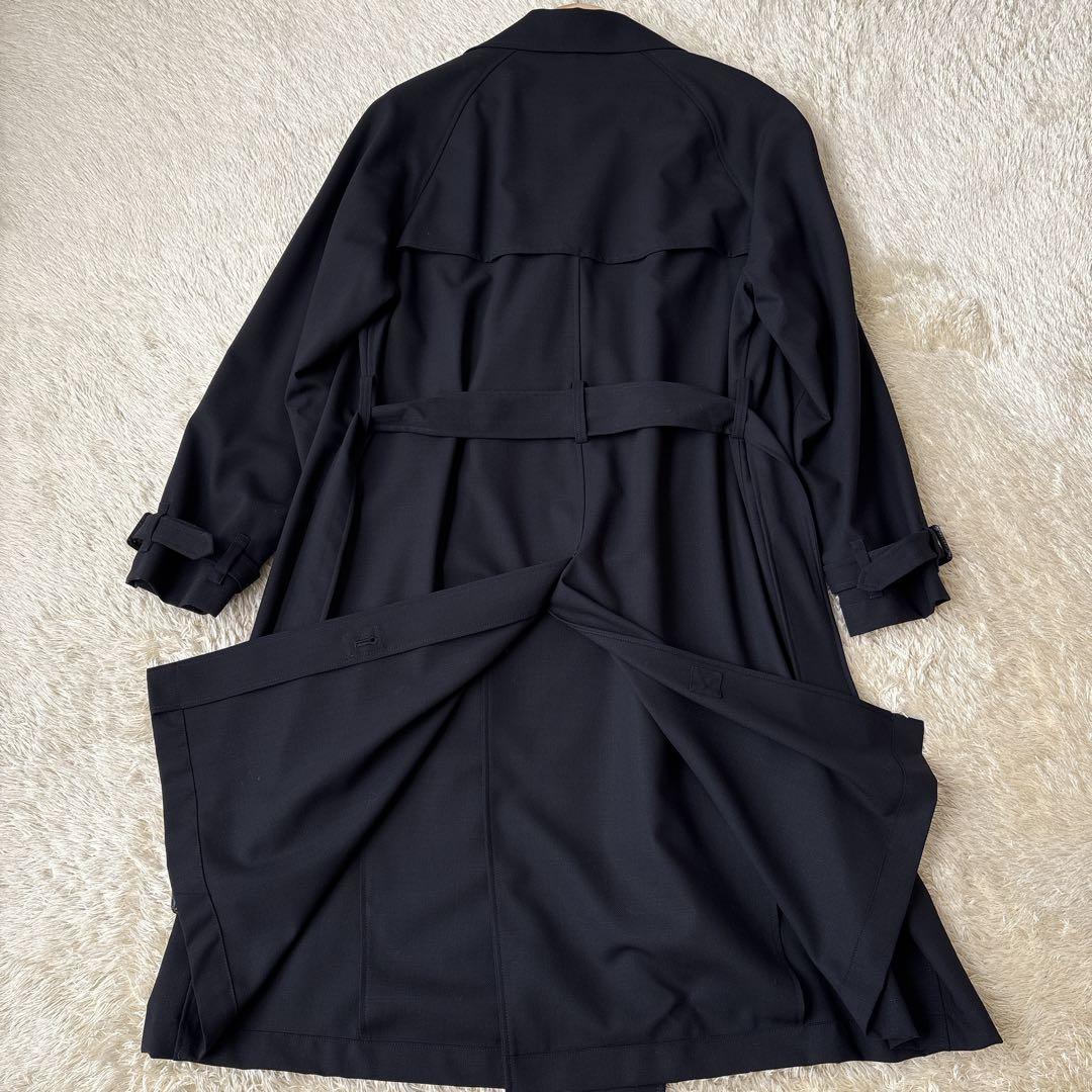 25SS新品 未使用 ES:S エス トレンチコート ネイビー 1 干場氏愛用