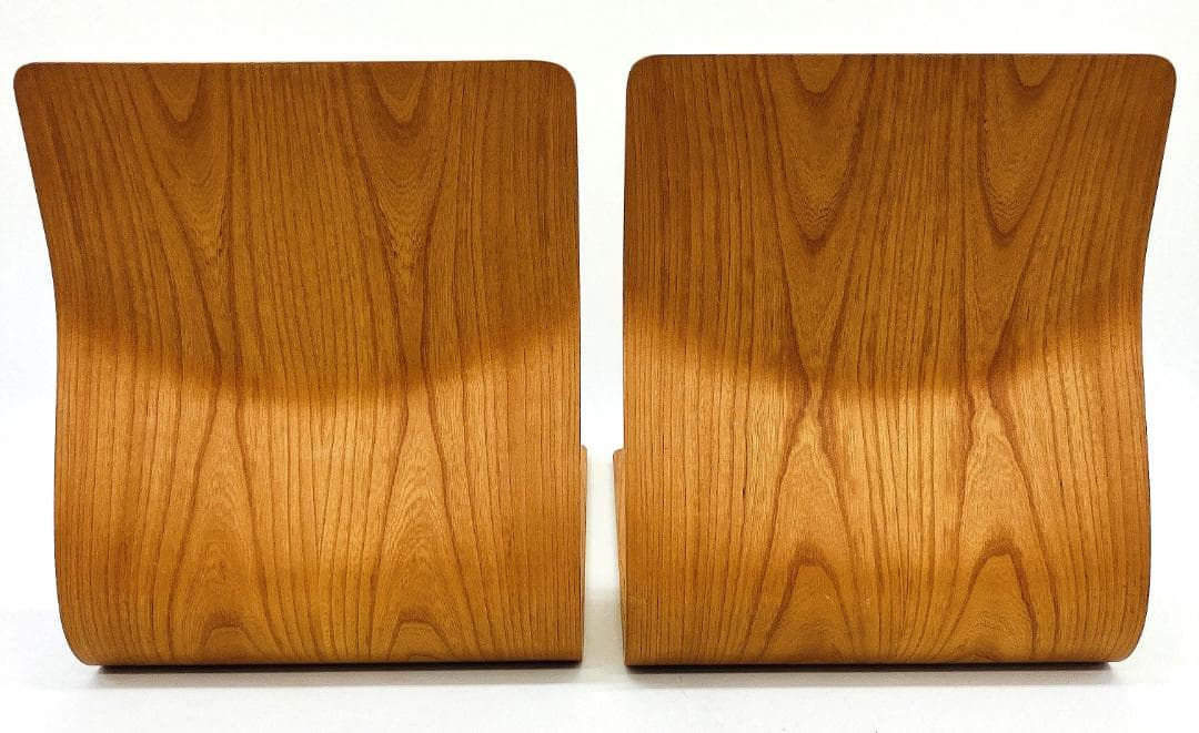 Tendo 天童木工 座椅子 2脚セット 藤森健次 曲げ木 ケヤキ板目