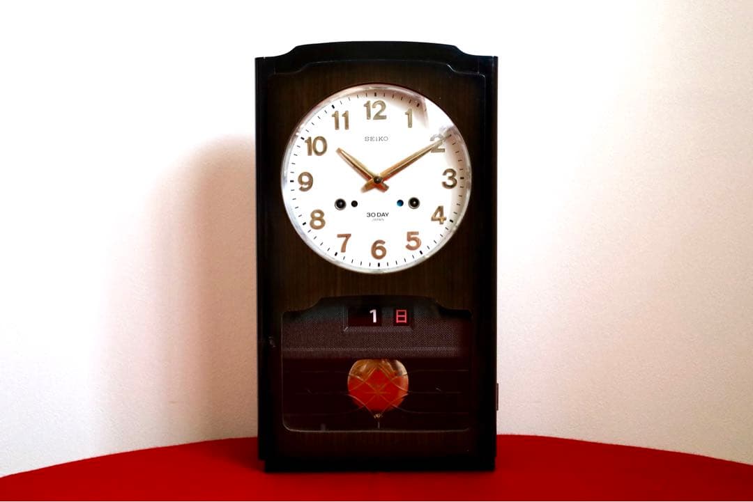 アンティーク雑貨【振り子時計 ゼンマイ式時計 昭和レトロ SEIKO