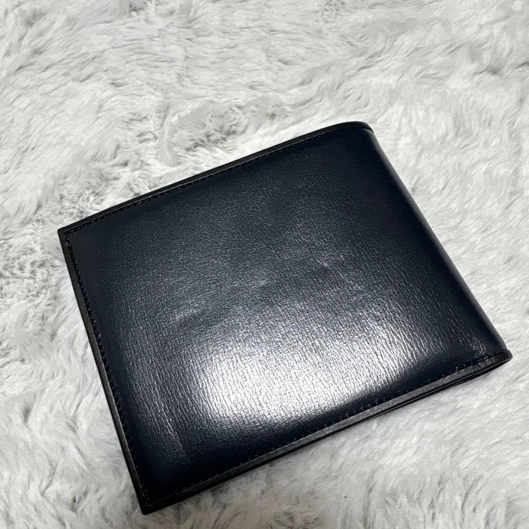ポーター プリュム 二つ折り財布 ロゴプレート ネイビー レザー - メルカリ