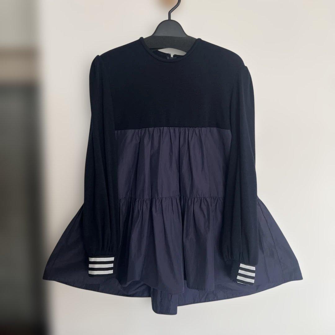 BORDERS at BALCONY ネイビー長袖チュニック BORDERS AT BALCONY チュニック ネイビー 36 HR2163 - メルカリ