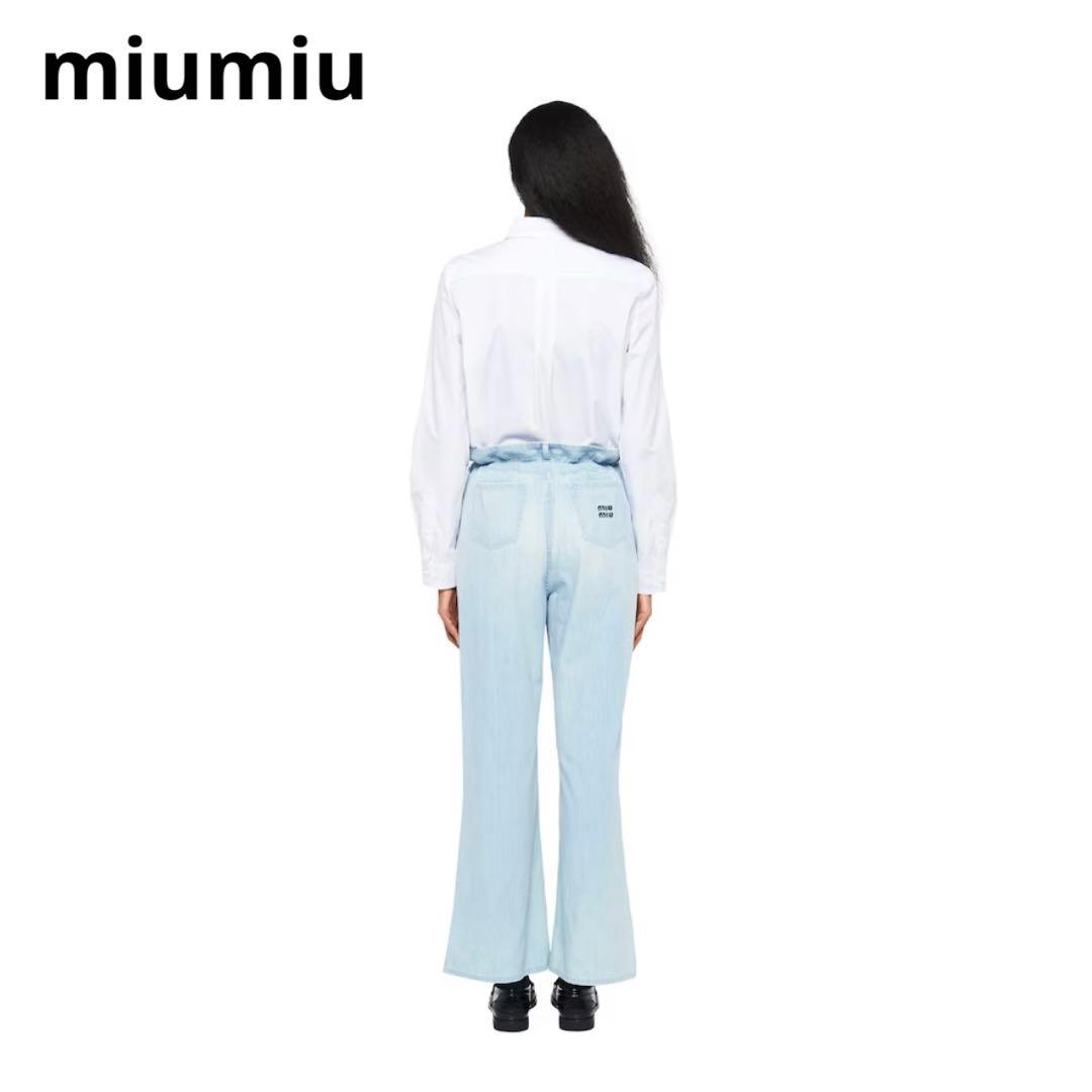 新品未使用】 25ss miumiu ワイドデニムパンツ 26の通販はau PAY