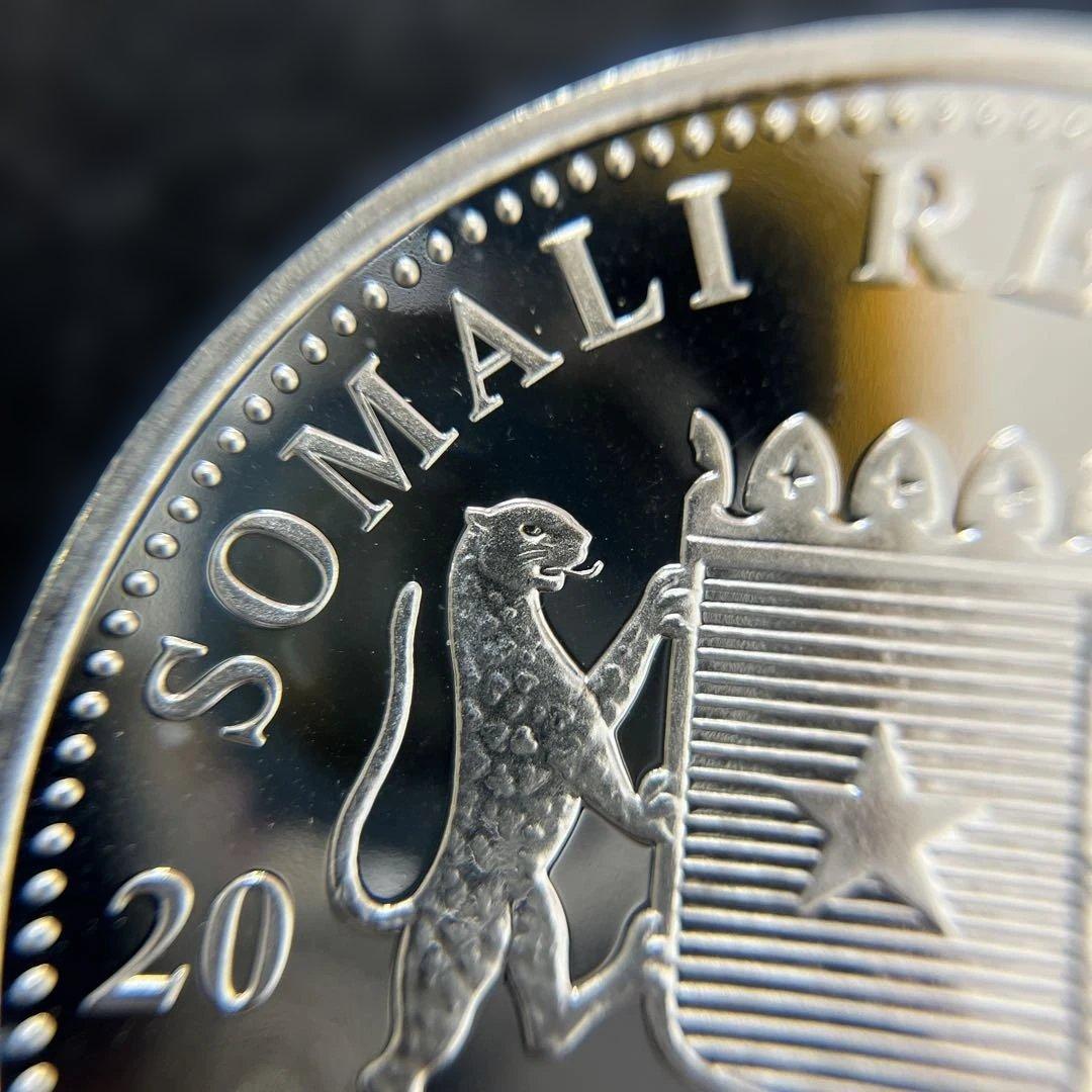 純銀】ソマリア共和国 2018年 エレファント銀貨100シリング 1オンス①