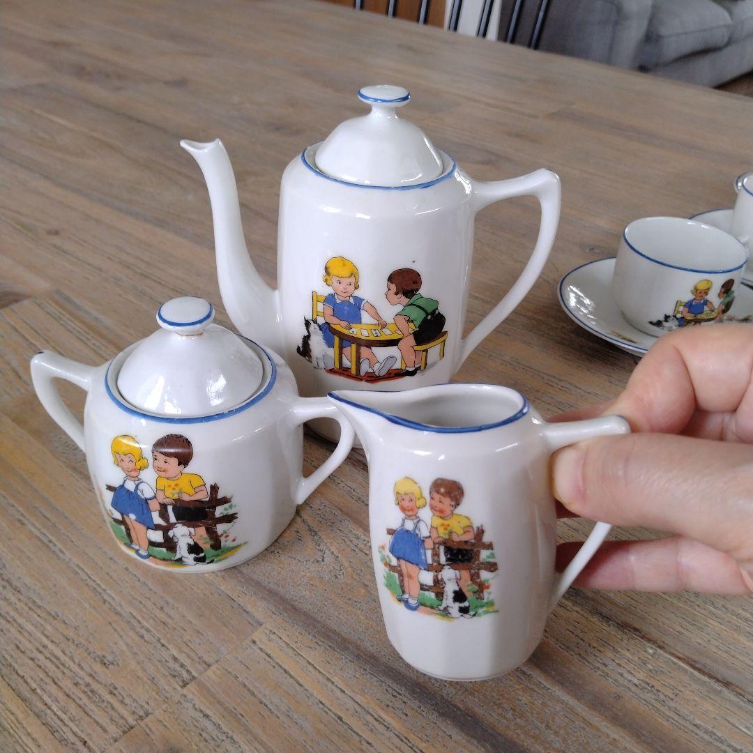 フランスアンティーク/ディネットおままごと・ティーセット/リモージュ