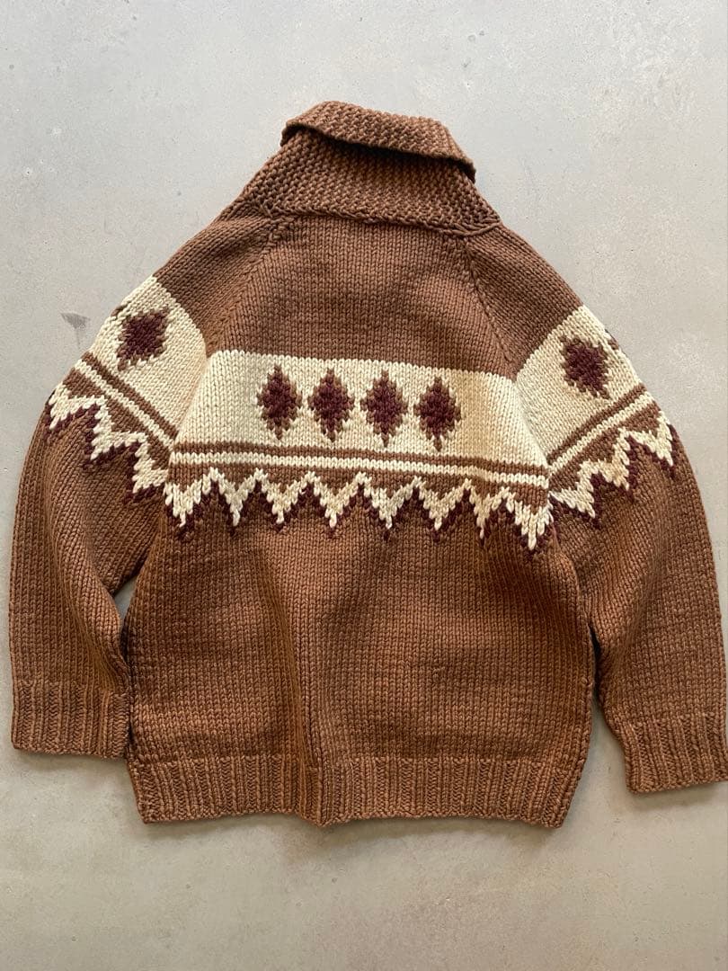 70S UNKNOWN cowichan sweater カウチン - メルカリ