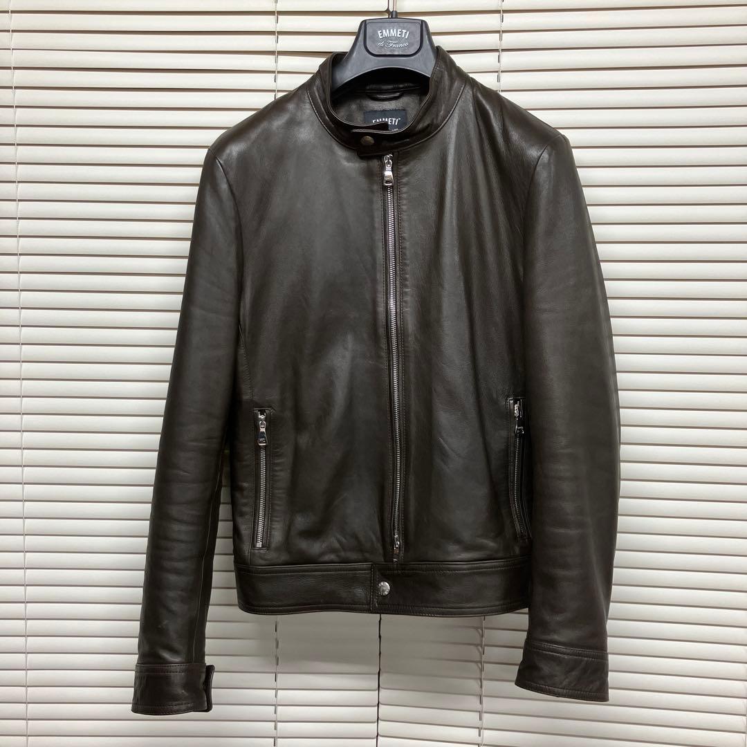 EMMETI エンメティ/ANDREA/44/羊革/ダークブラウンMARRONE - メルカリ