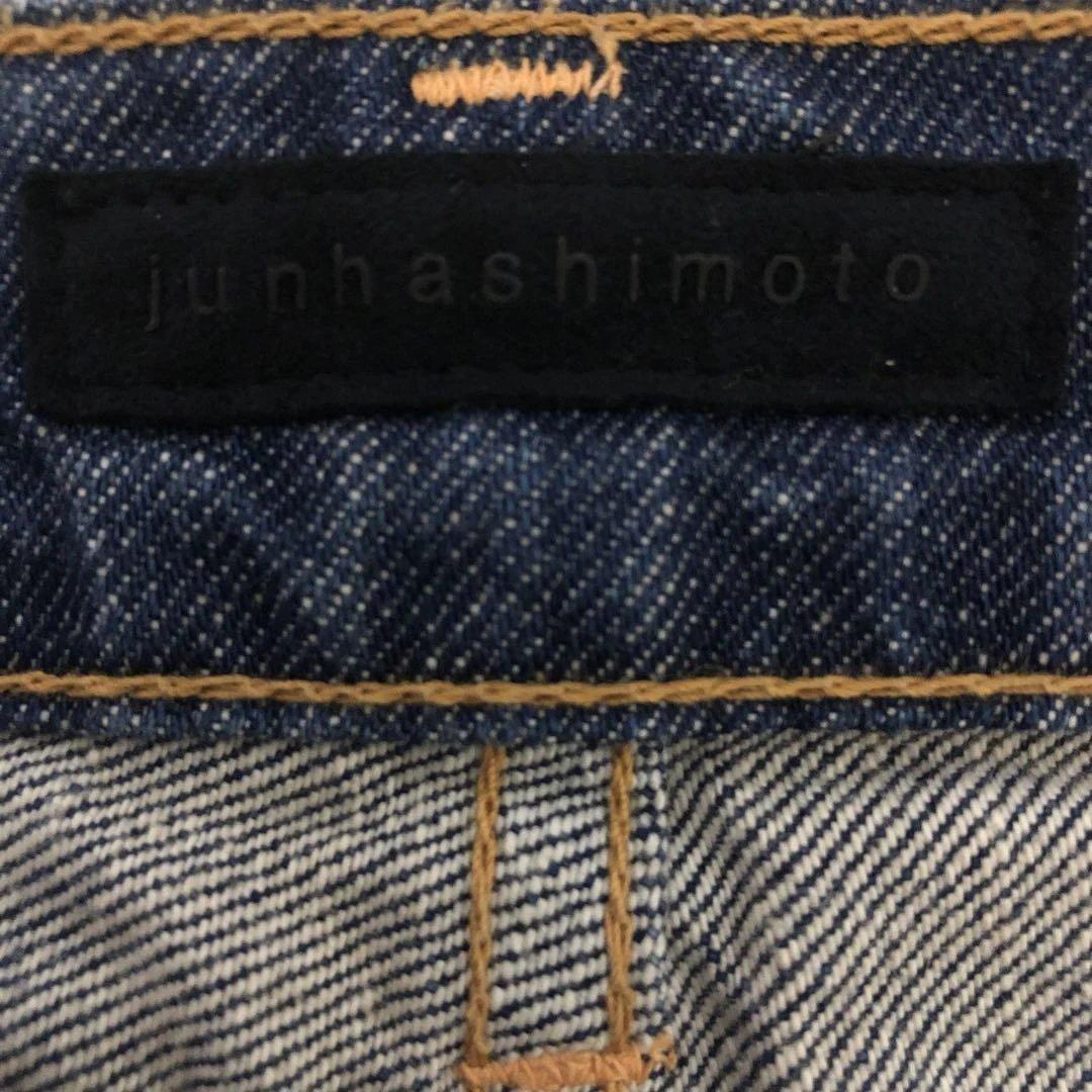 新品未使用 鬼ヒゲ加工 junhashimoto ダークブルー ストレートデニム