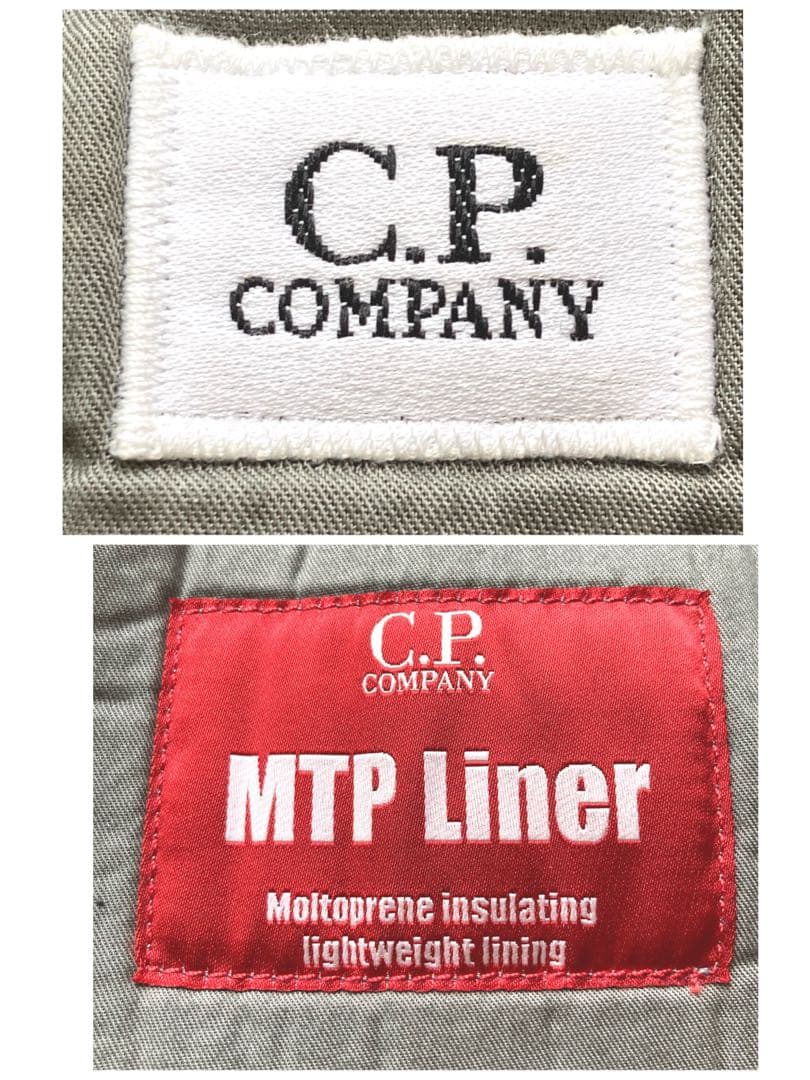 C.P.COMPANY ライナー付　トレンチコート　ネイビー　46 飴色ボタン