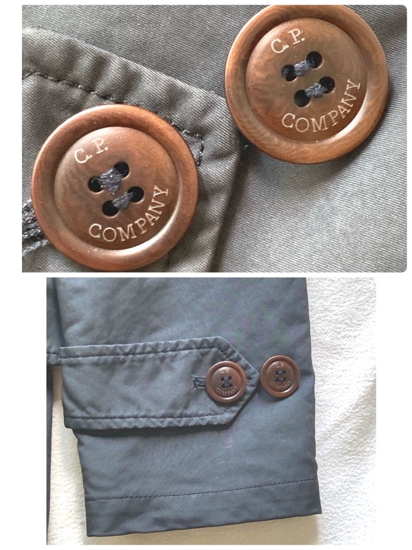 C.P.COMPANY ライナー付　トレンチコート　ネイビー　46 飴色ボタン