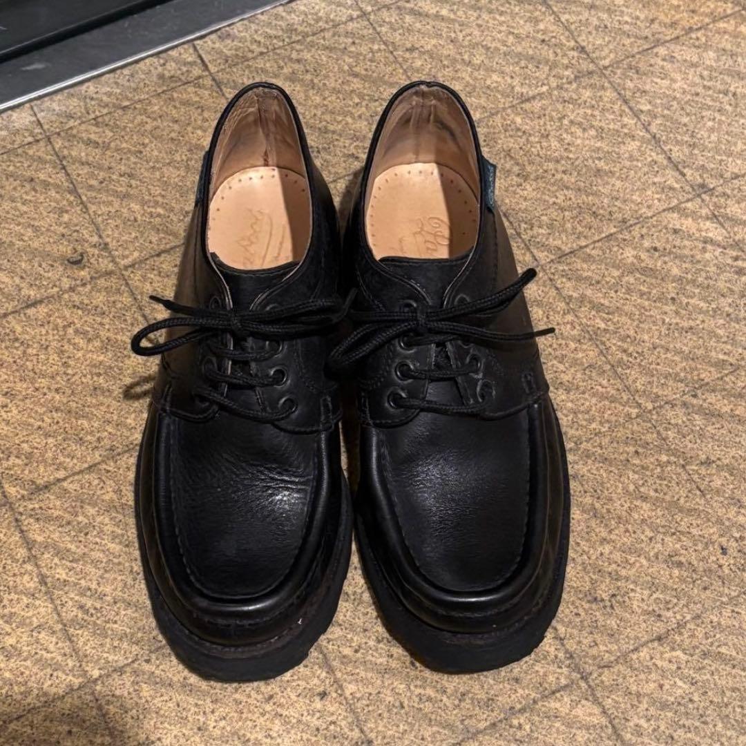 パラブーツ 982 uk6 ミカエル ブラック レザー - メルカリ