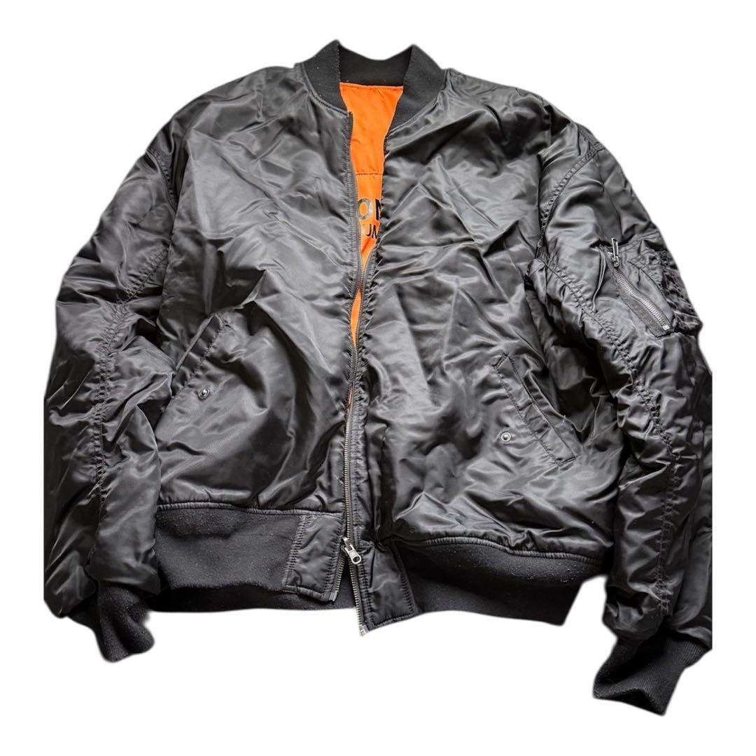 MA-1 ブラックオレンジリバーシブル - メルカリ