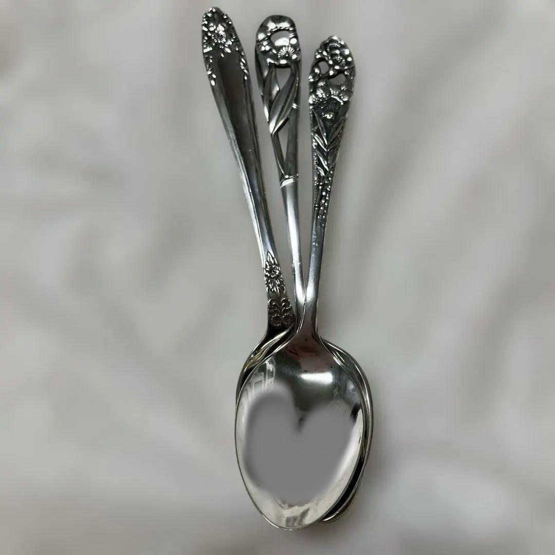 三越 シルバースプーン 銀スプーン シルバー950 梅 ウメ マリー