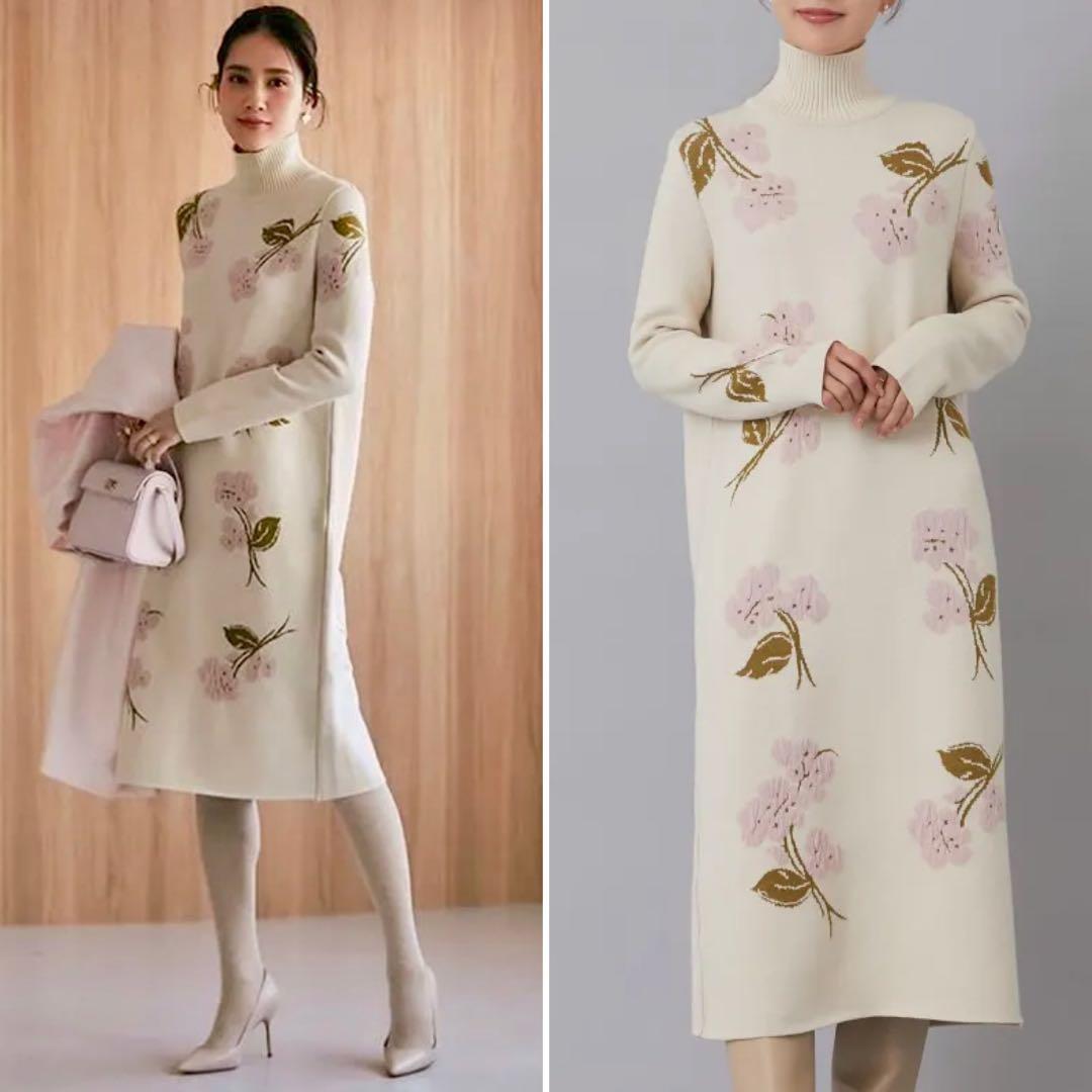 最終値下げ☆SEVENTEN セブンテン フクレジャガードニットワンピース