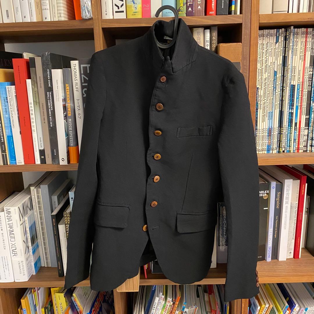 コムデギャルソンオムプリュス ポリ縮絨 ジャケット ブラック XS