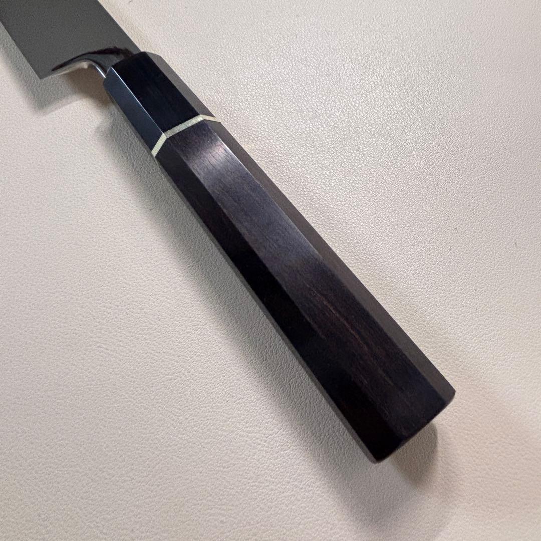 270mm柳刃包丁 鏡面 黒檀水牛八角柄 全鋼 和包丁'「鞘付き」 - メルカリ