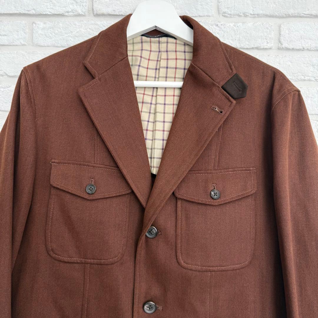 美品【マクレガー】ノーフォークジャケット ヘビーコットンツイル ブラウン