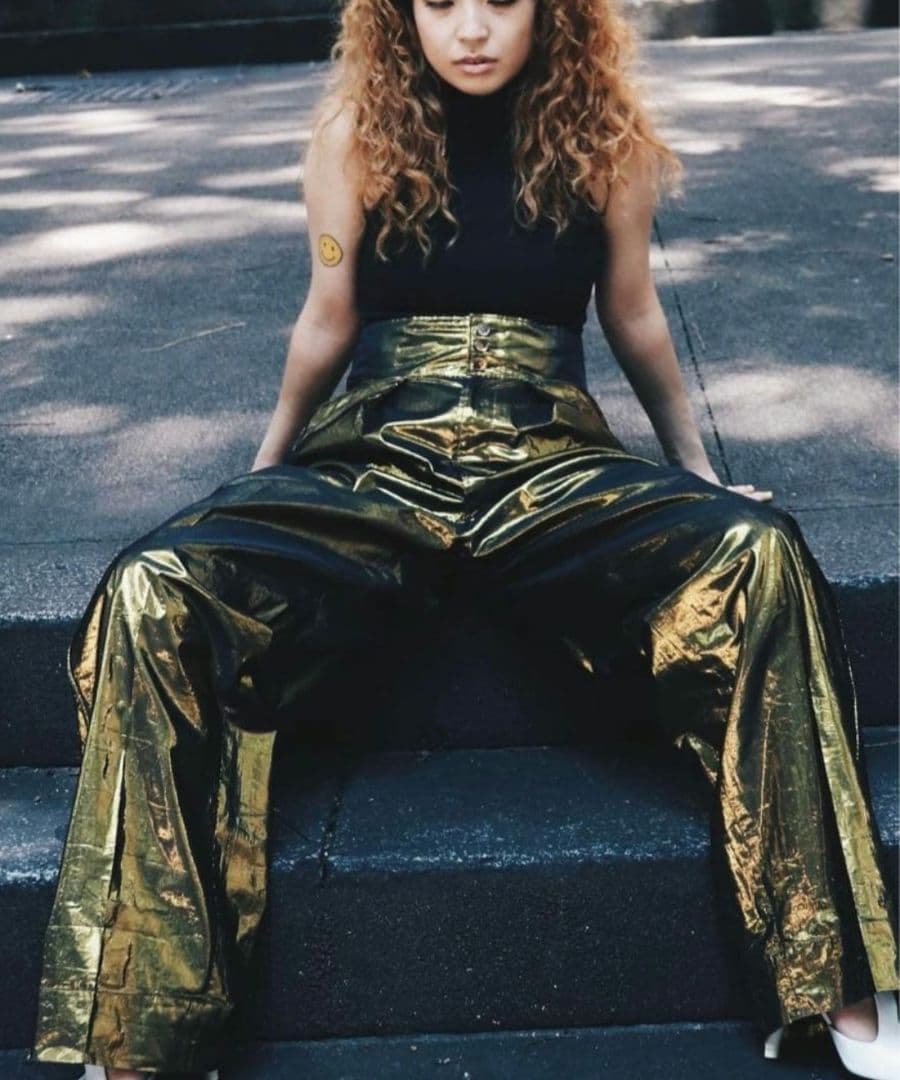 fumika uchida パンツ FUMIKA UCHIDA： KATSURAGI STRAIGHT PANTS - TAUPE - ORANN ONLINE SHOP