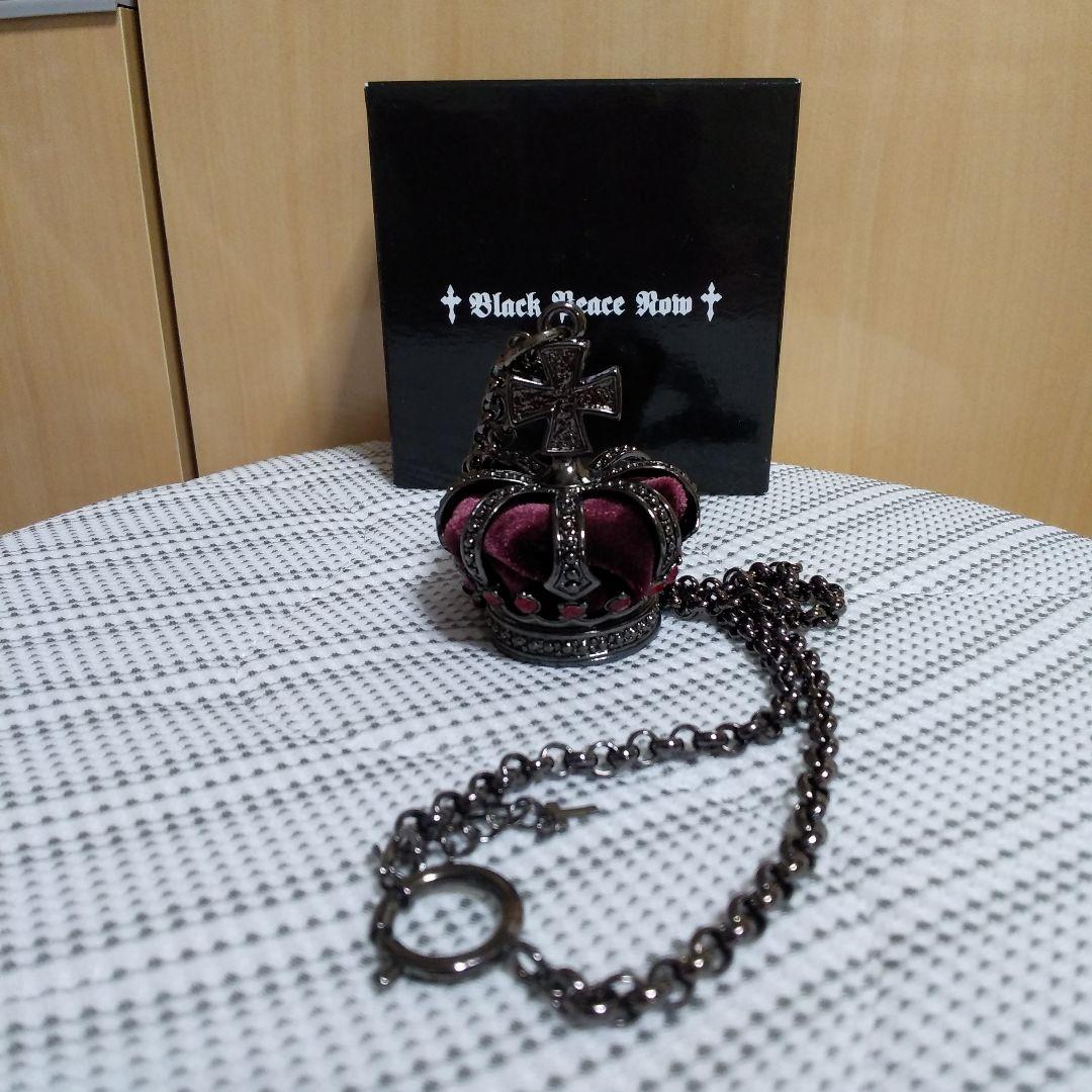 Black Peace Now 王冠デザイン ネックレス ペンダントビジュアル系