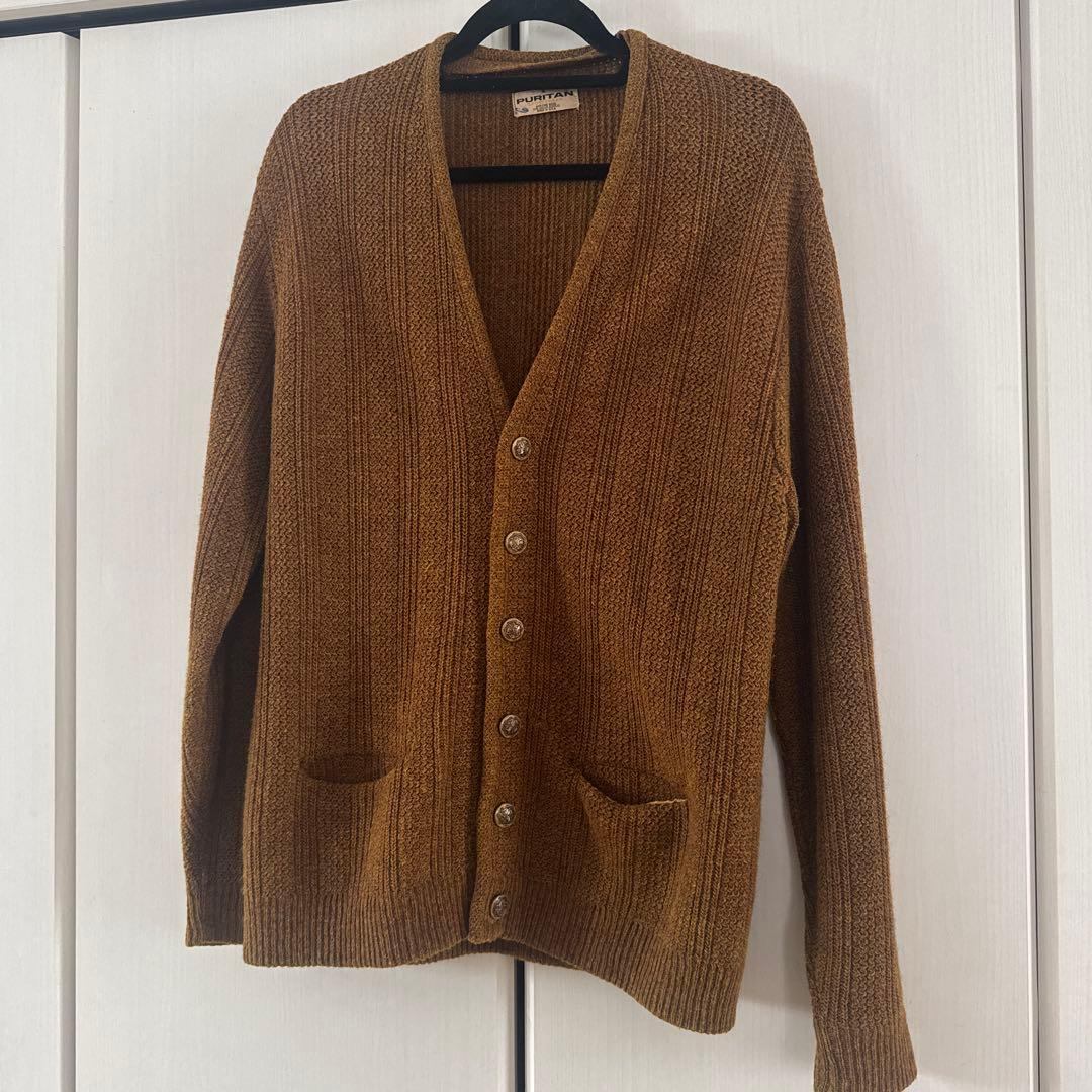 60s PURITAN melange wool cardigan USA製 - メルカリ