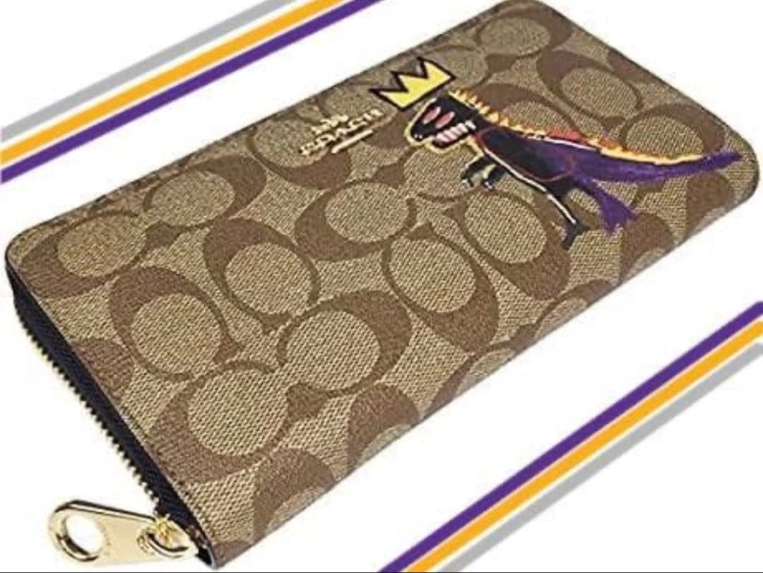 明日までCOACH コーチ]x JEAN-MICHEL BASQUIAT 長財布 - メルカリ