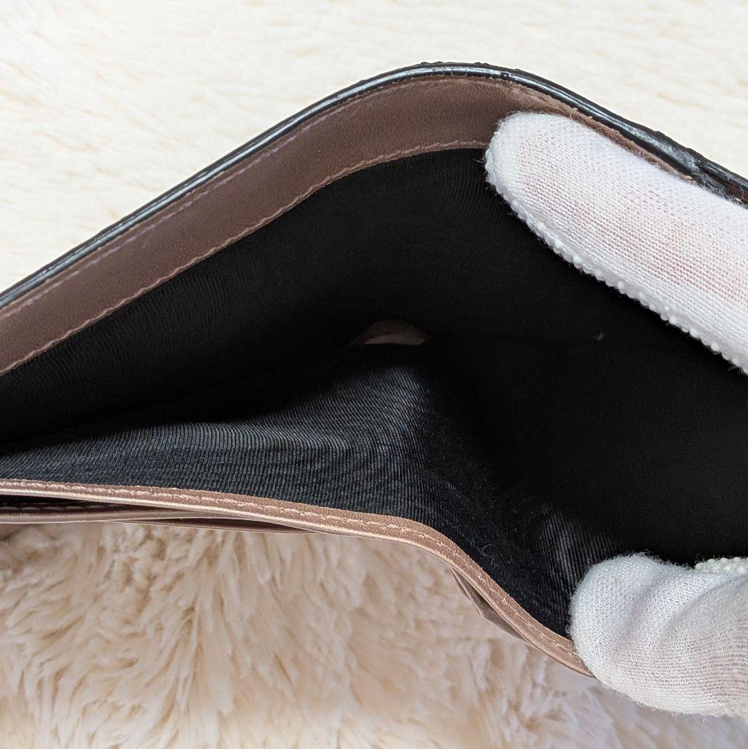 美品✨️グッチ 二つ折り財布 ラブリーハート レザー ブラック ピンク