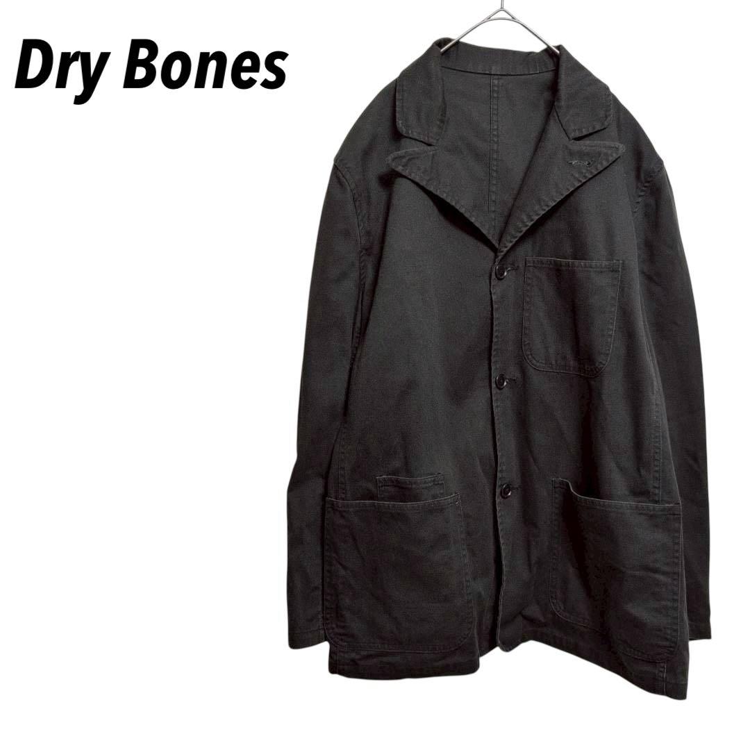 【ドライボーンズ】ジャケット　長袖　ブラック　日本製　メンズ　L 90s 中古・古着通販】Dry Bones (ドライボーンズ) 90s切替ブルゾン