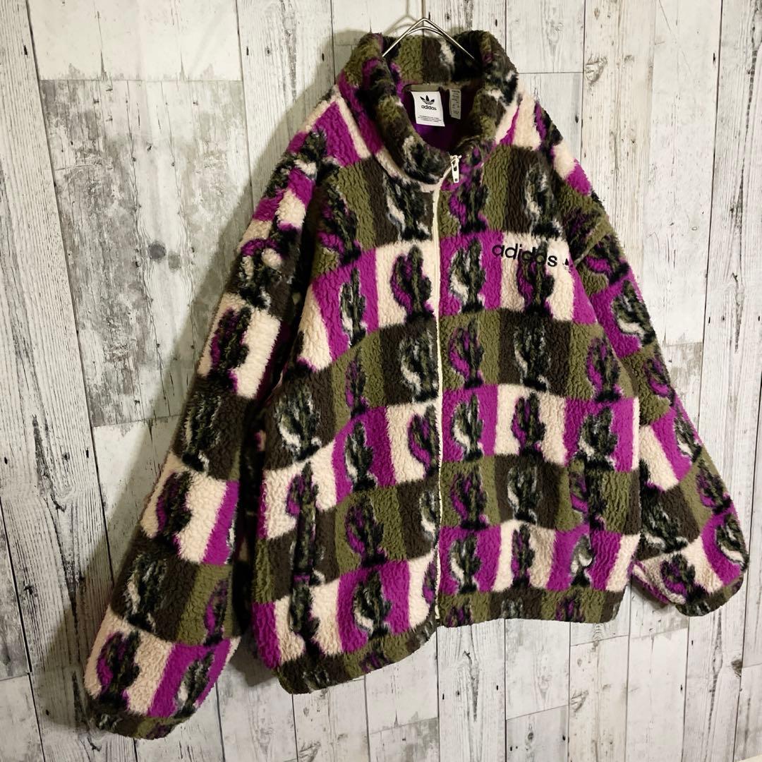 ビッグサイズ】アディダス ブルゾン 3XL ゆるダボ 入手困難 パープル