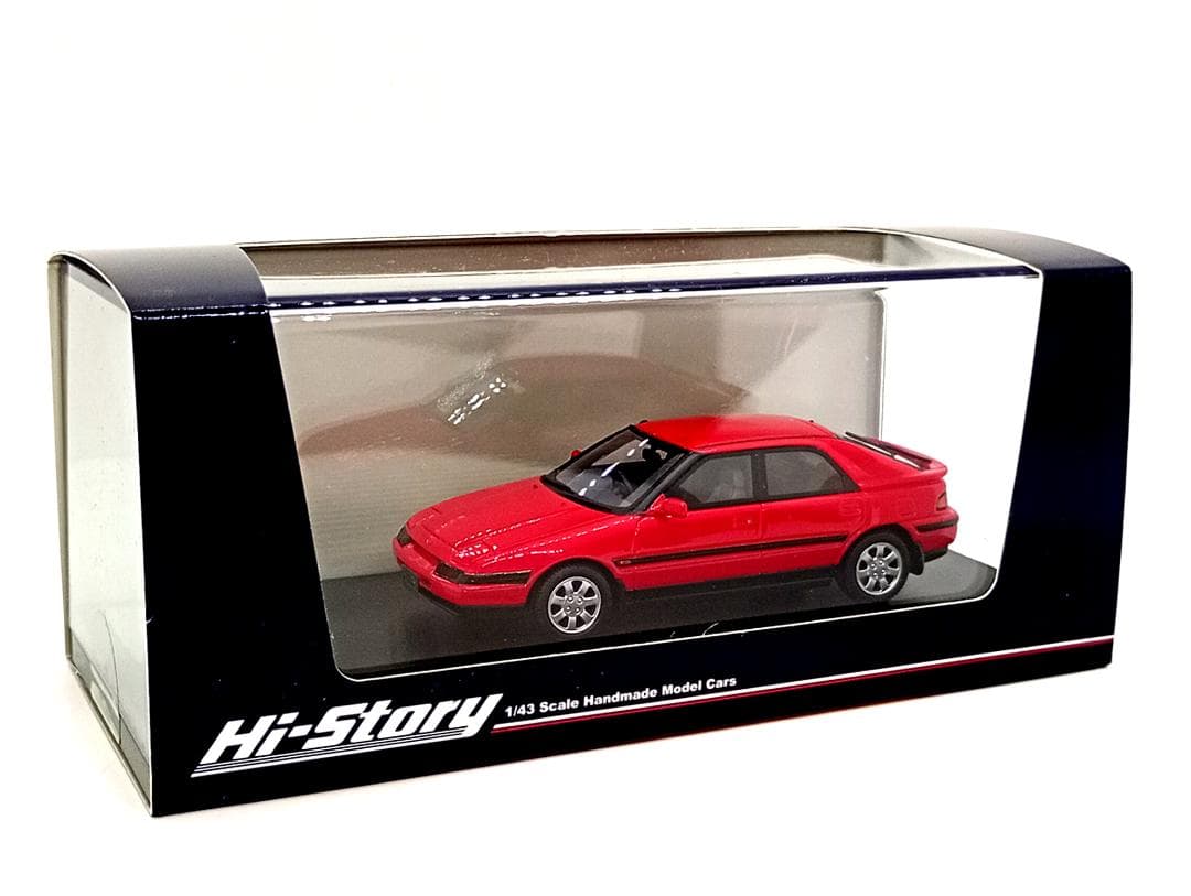 ハイストーリー 1/43 マツダ ファミリア アスティナ 1992 レッド