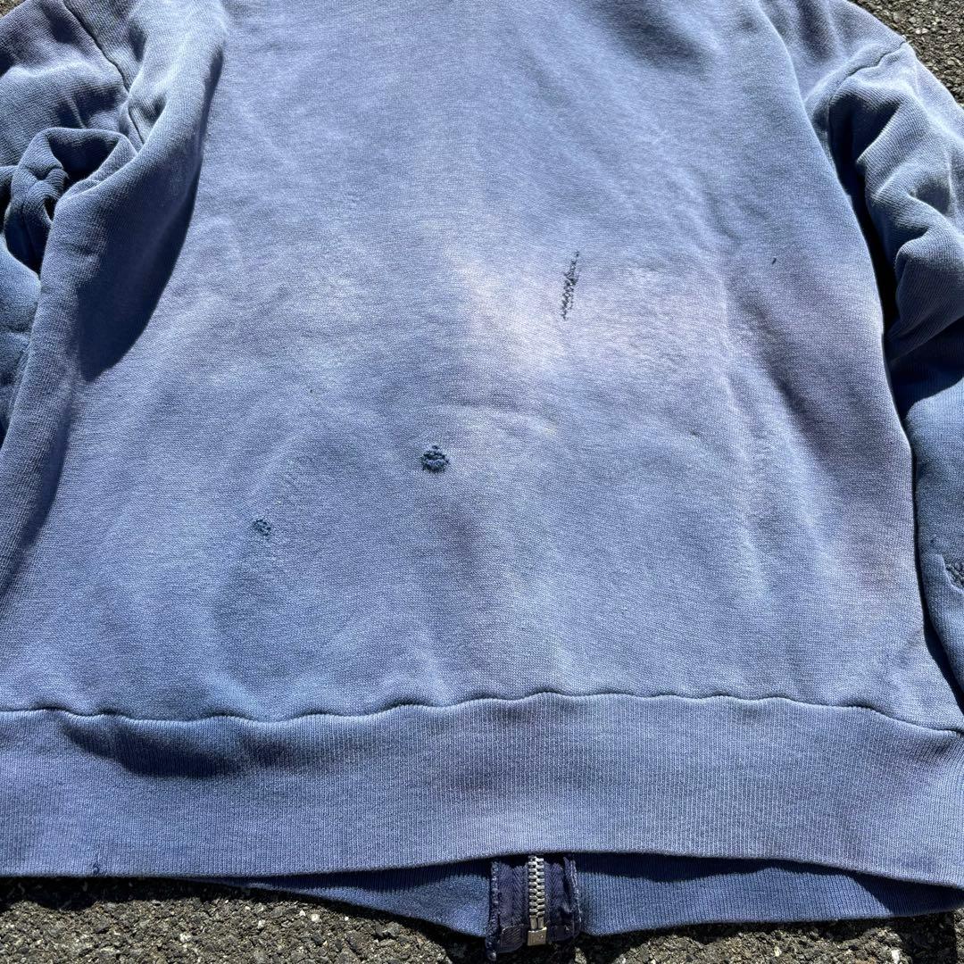 50s 60s vintage ジップ パーカー ダブルフェイス サンフェード - メルカリ