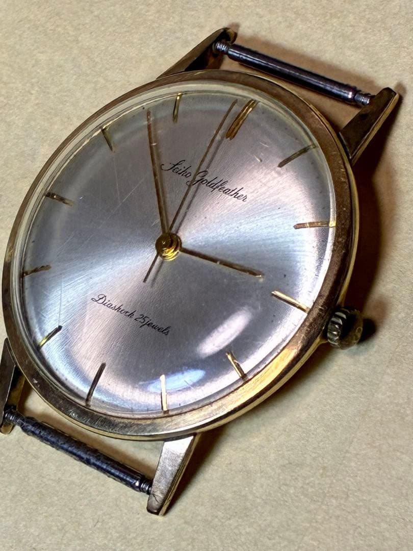 希少美品 稼働品 SEIKO セイコー ゴールドフェザー JI4060 - メルカリ