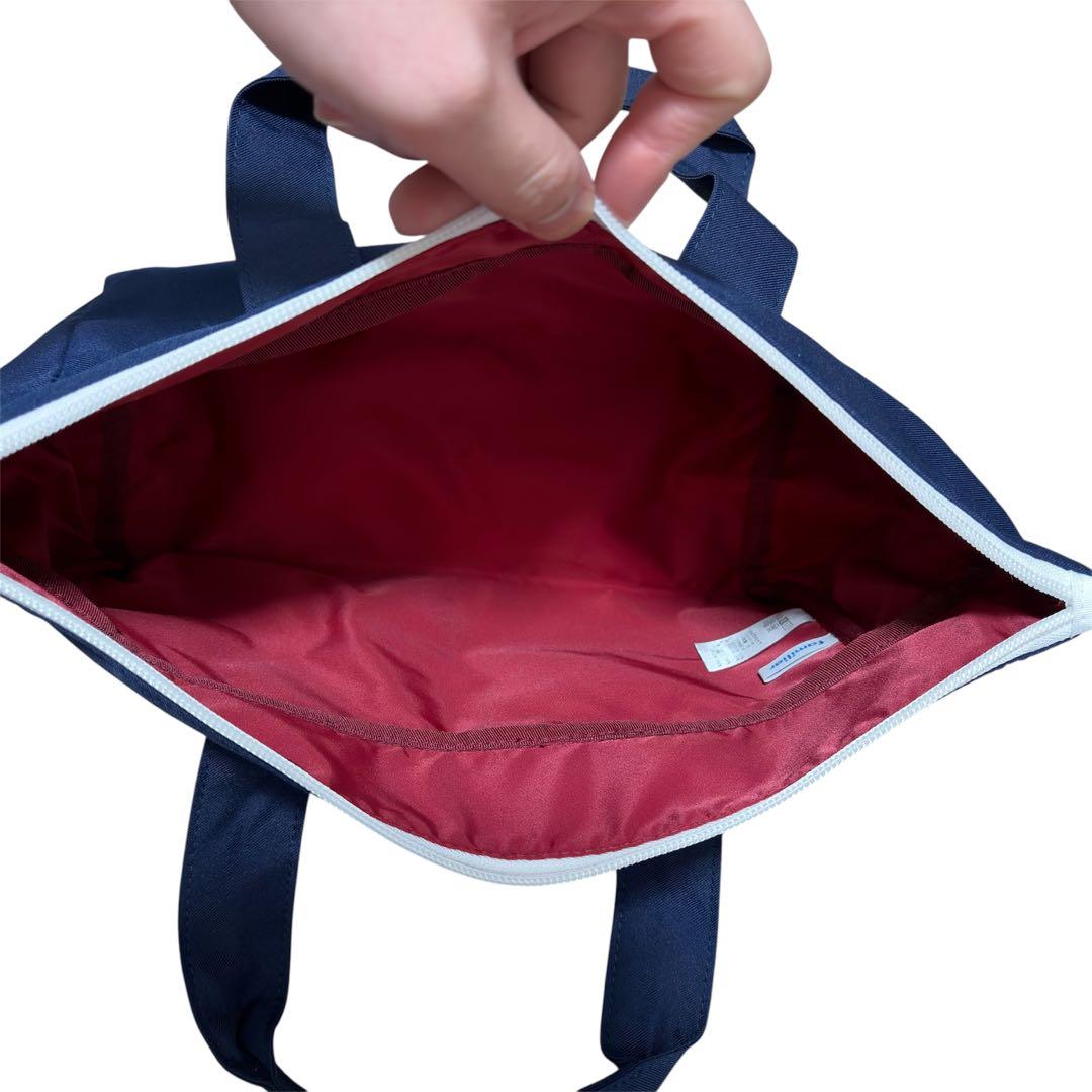 familiar ファミリア 2WAY バッグ ネイビー - メルカリ